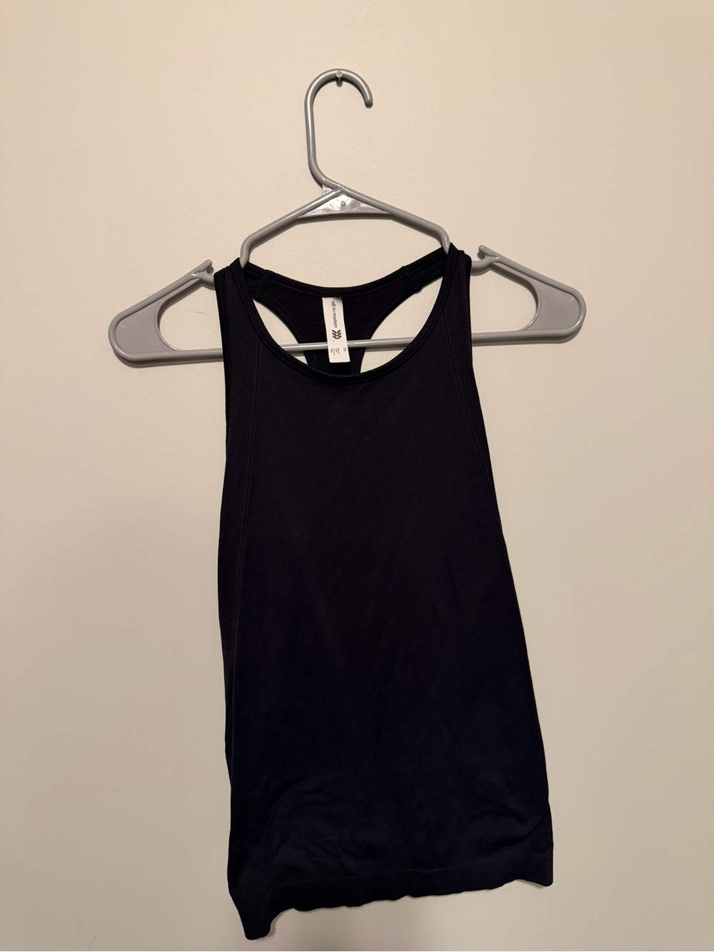all in motion Black Racerback Tank Top